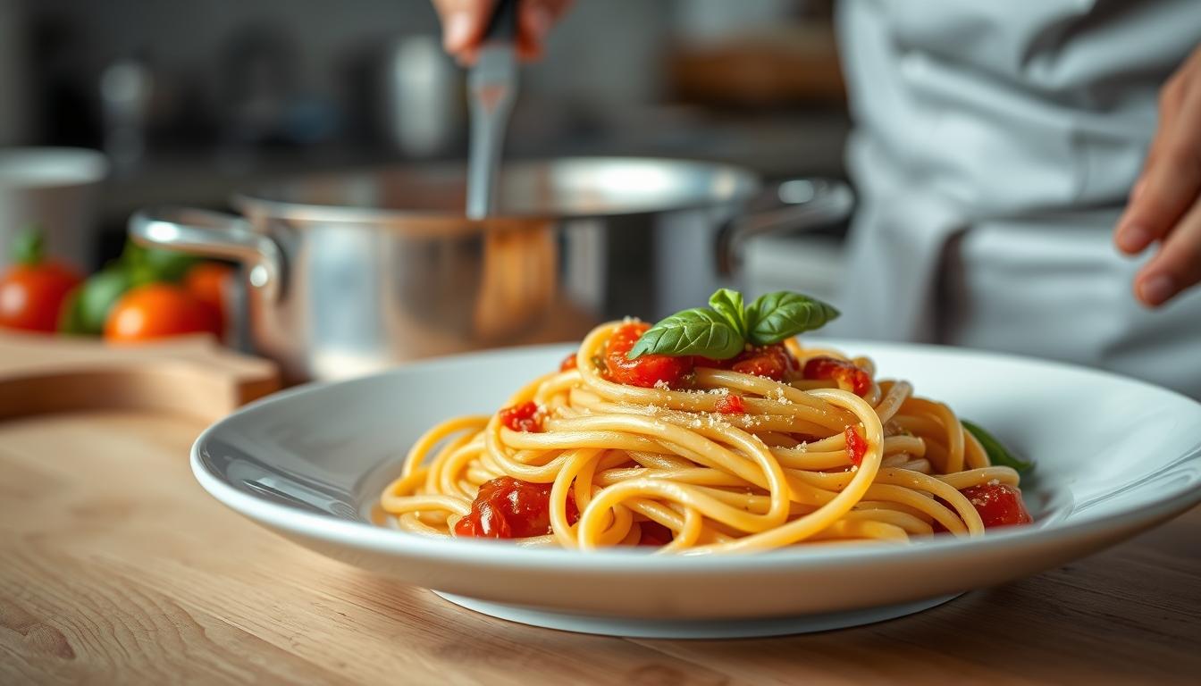 Seasonal meal prepared in a home kitchen